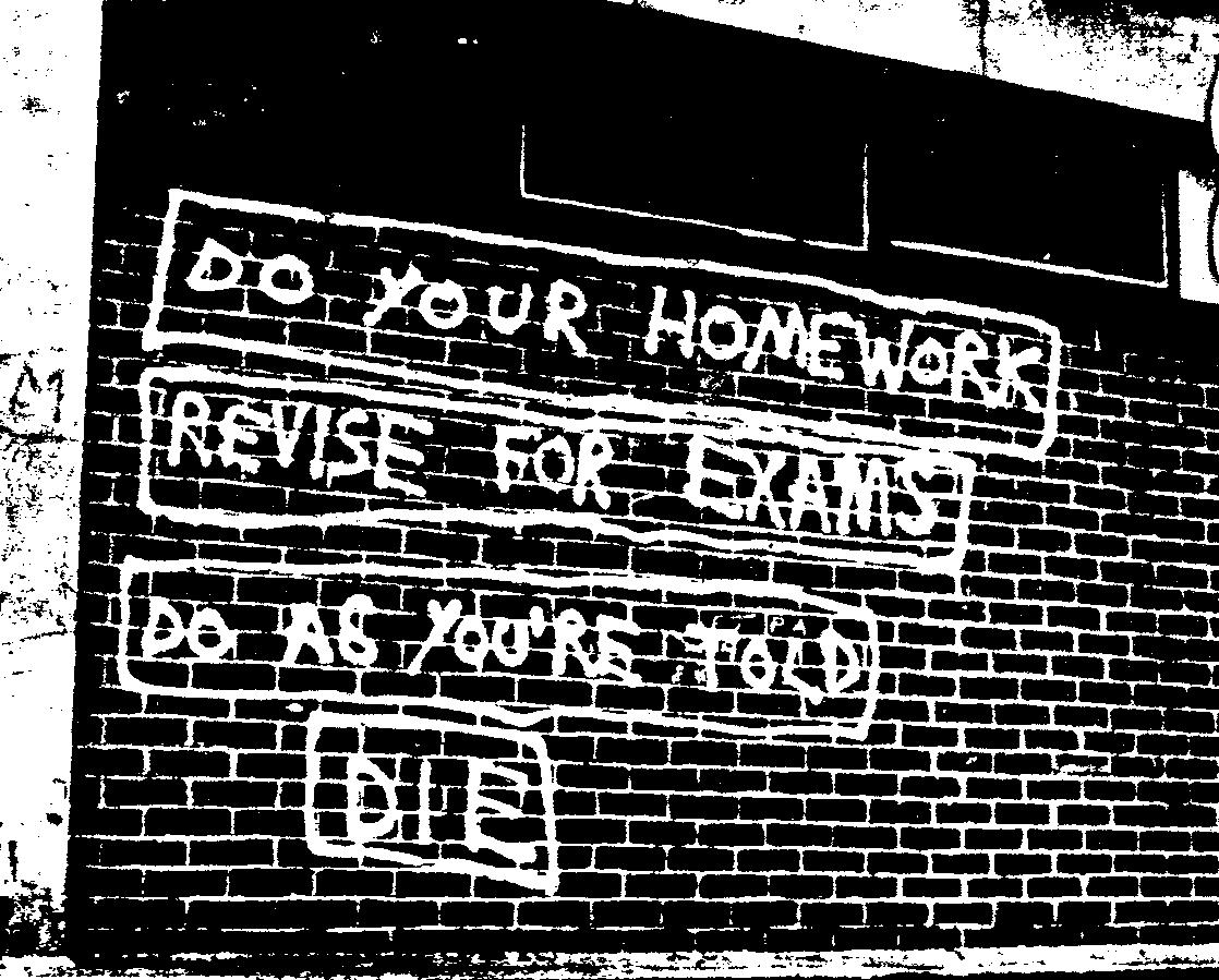 do your homework graffiti