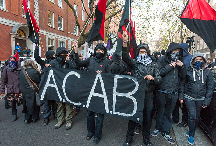 ACAB protestors