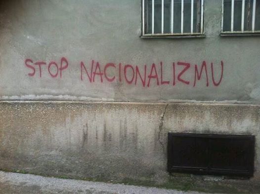 sarajevo graffiti stop nationalism