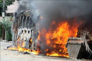 rio 30 6 14 Bus Torched - Brazil - 2