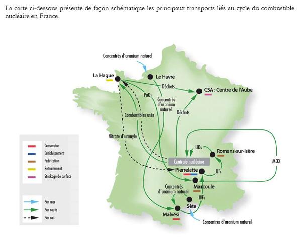france map nuke transportation
